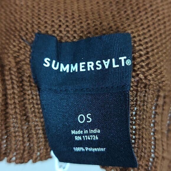 Summersalt 2-Tone Scarf Black and Brown NWT - Picture 5 of 9